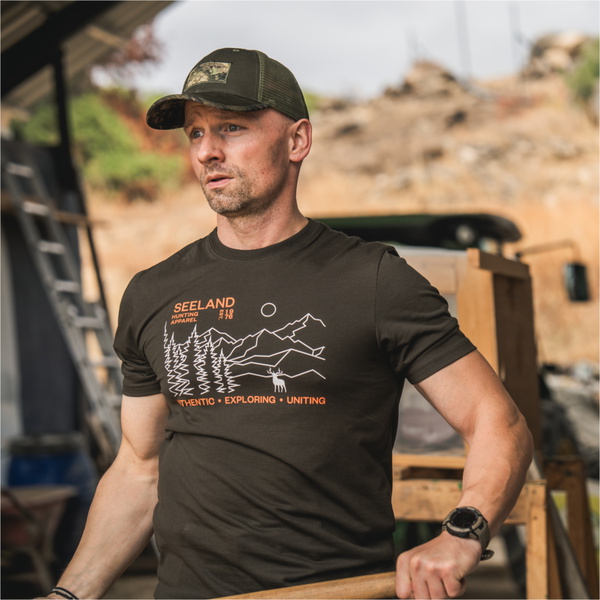 2025 Seeland Mens Landscape T-Shirt 40441 - Pine Green